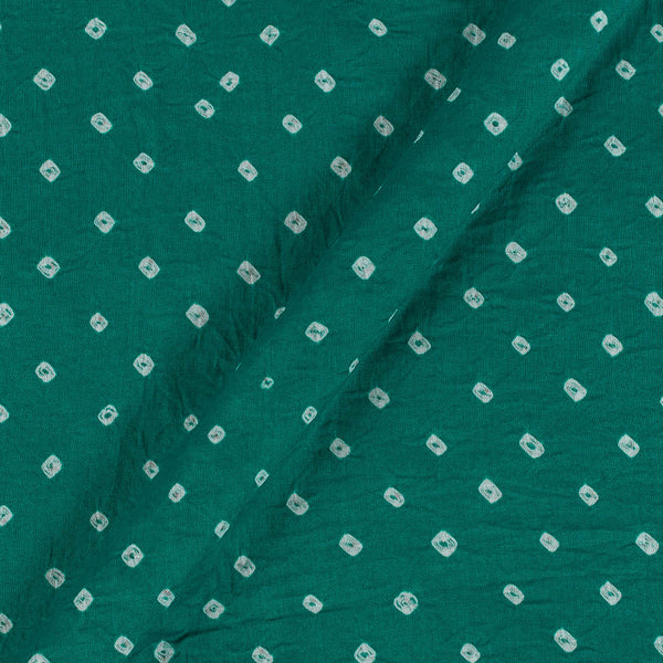 Cotton Satin Rama Green Colour 41 inches Width Ek Bundi  Bandhani Fabric freeshipping - SourceItRight