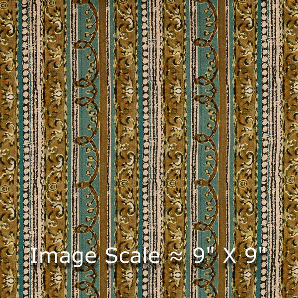 Buy Satin Feel Slate Grey Colour Border Print Viscose Fabric Online 9896J
