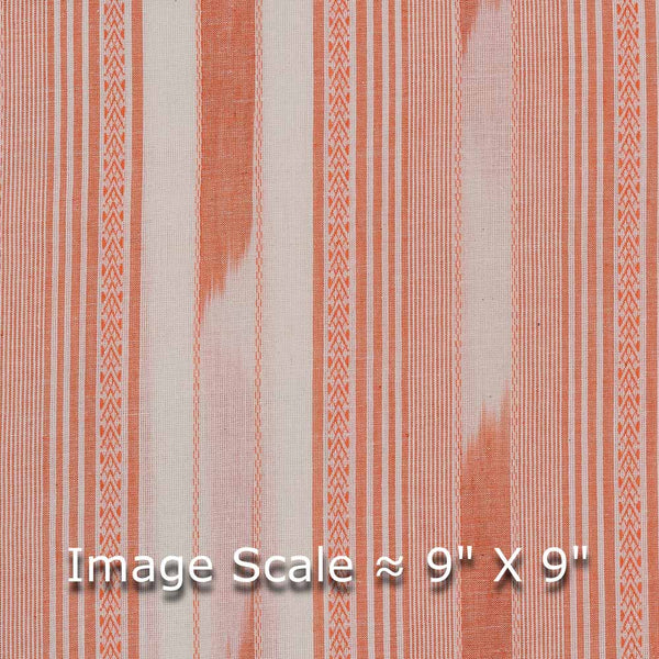 Cotton Tie Dye Ikat Pattern With All Over Jacquard Border Peach Colour 42 Inches Width Katra Fabric freeshipping - SourceItRight