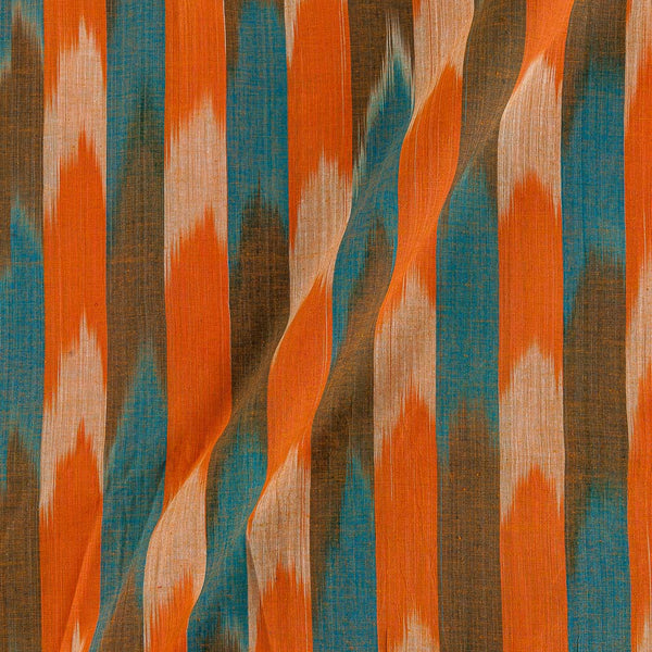 Buy Cotton Yarn Tie Dye Ikat Pattern Multi Colour Katra Fabric 9921BJ Online