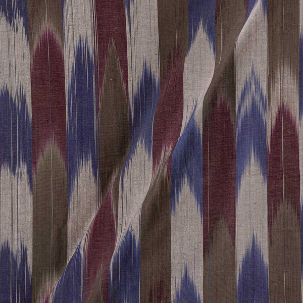 Buy Cotton Yarn Tie Dye Ikat Pattern Multi Colour Katra Fabric 9921BR Online