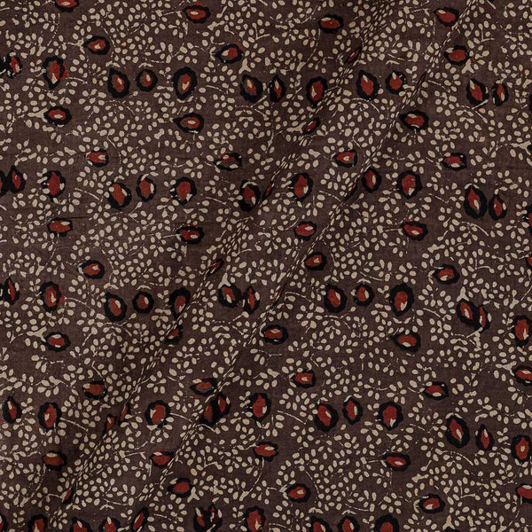 Ajarakh Cotton Cedar Colour Natural Dye Block Print Fabric freeshipping - SourceItRight