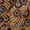 Buy Cotton Bagru Mustard Brown Colour Paisley Hand Block Print Fabric Online 9970HT