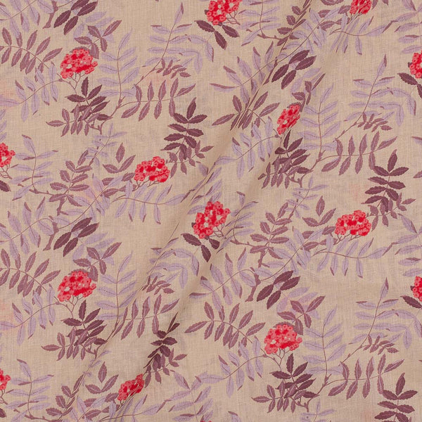 Cotton Satin Cream White Colour 41 Inches Width Jaal Print Fabric freeshipping - SourceItRight