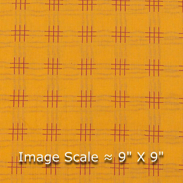 Cotton Jacquard Golden Orange Colour 43 Inches Width Geometric Pattern Fabric freeshipping - SourceItRight
