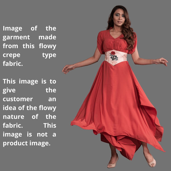 Flowy (Crepe Type) Heavy Quality Dyed Polyester Mint Colour Fabric freeshipping - SourceItRight