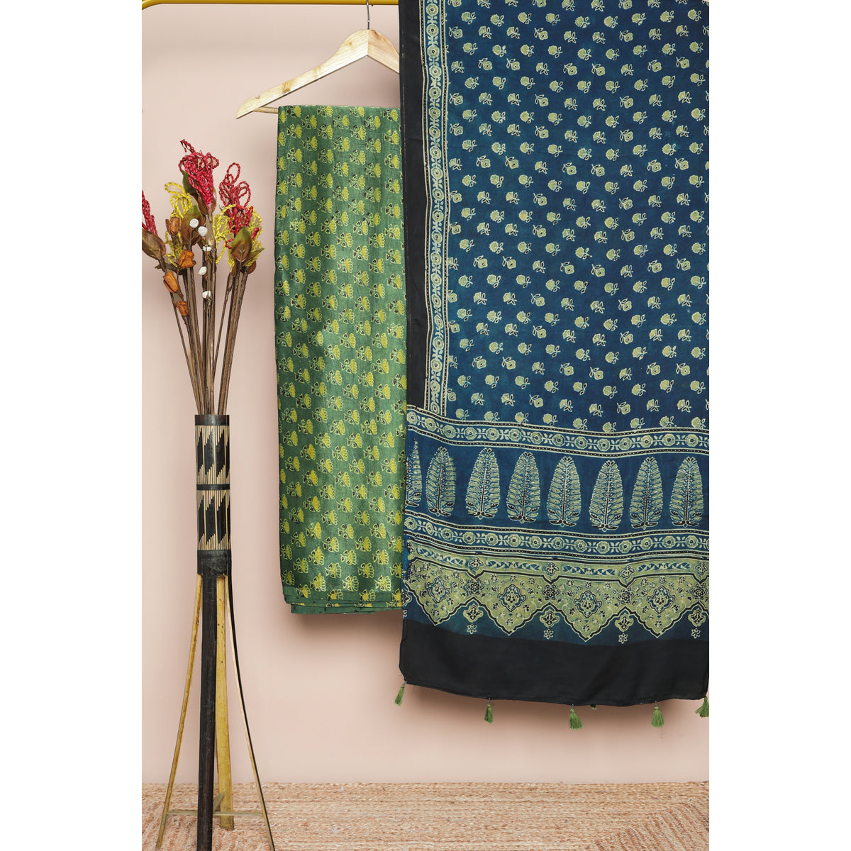 PURE MASHRU GAJJI SILK 2 PIECE SET