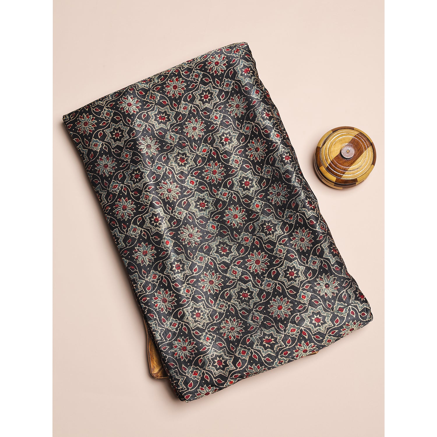 MASHRU GAJJI SILK AJRAKH FABRIC