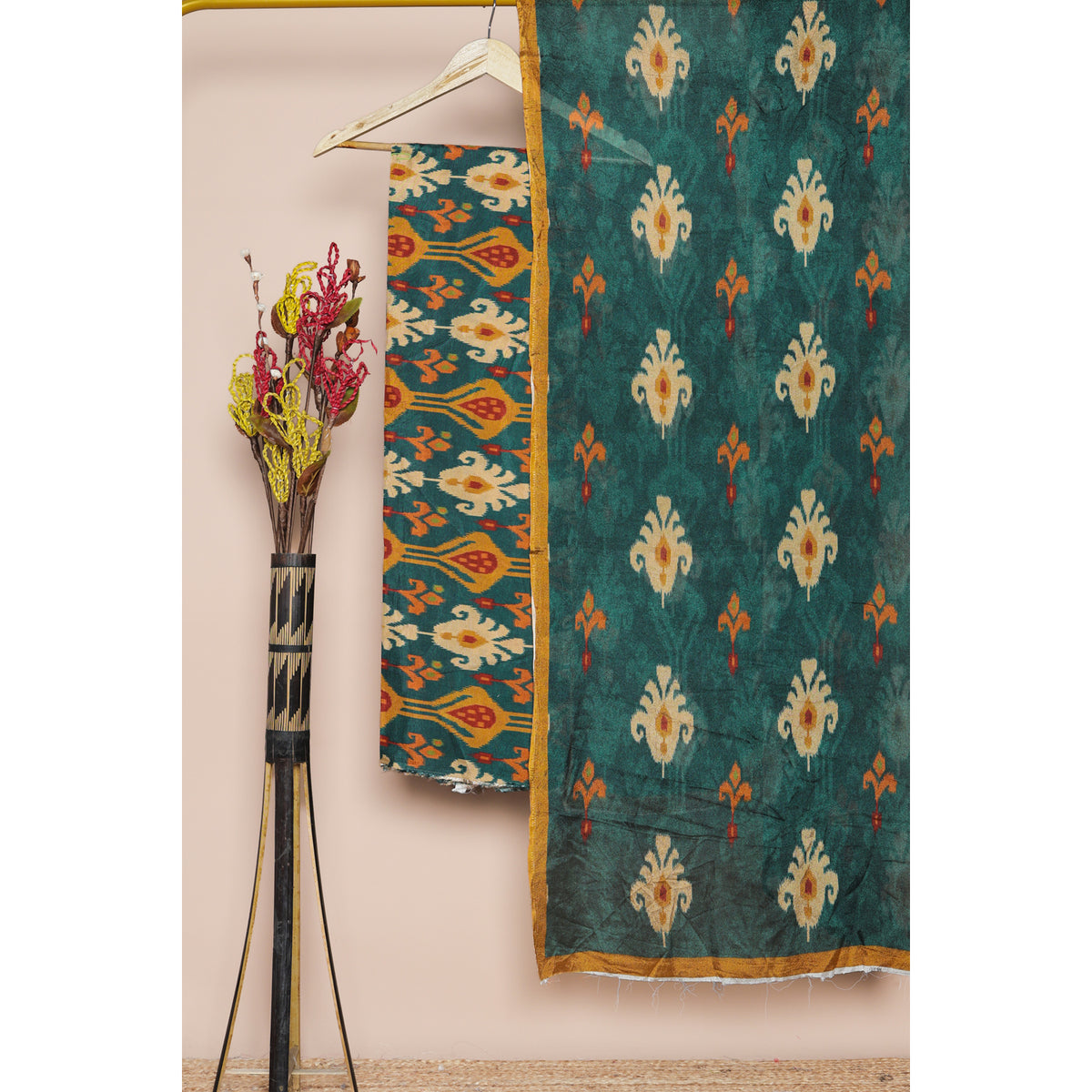 COTTON SILK IKAT 2 PIECE SET