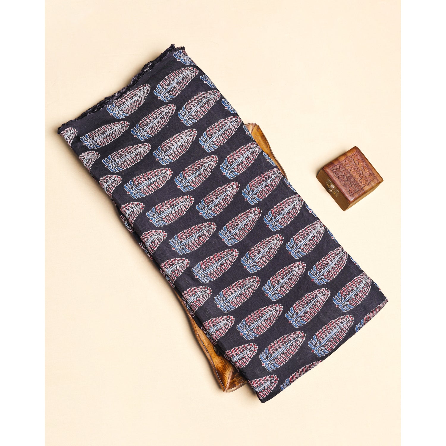 CREPE AJRAKH PRINTED FABRIC