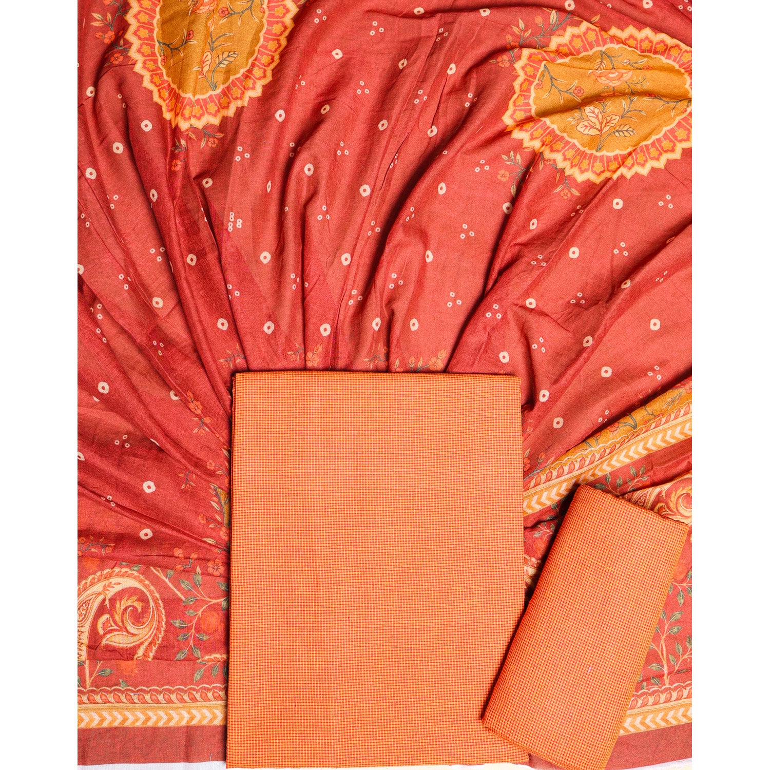 PURE COTTON HANDLOOM SUIT SET