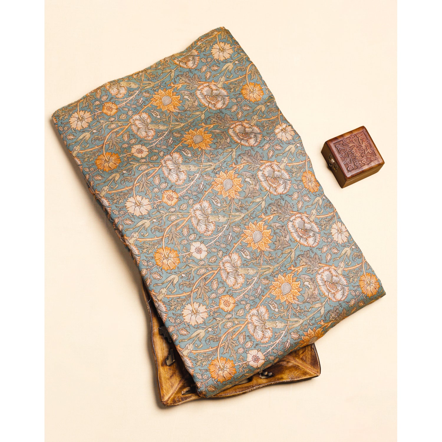 MOGRA CHANDERI PRINTED FABRIC