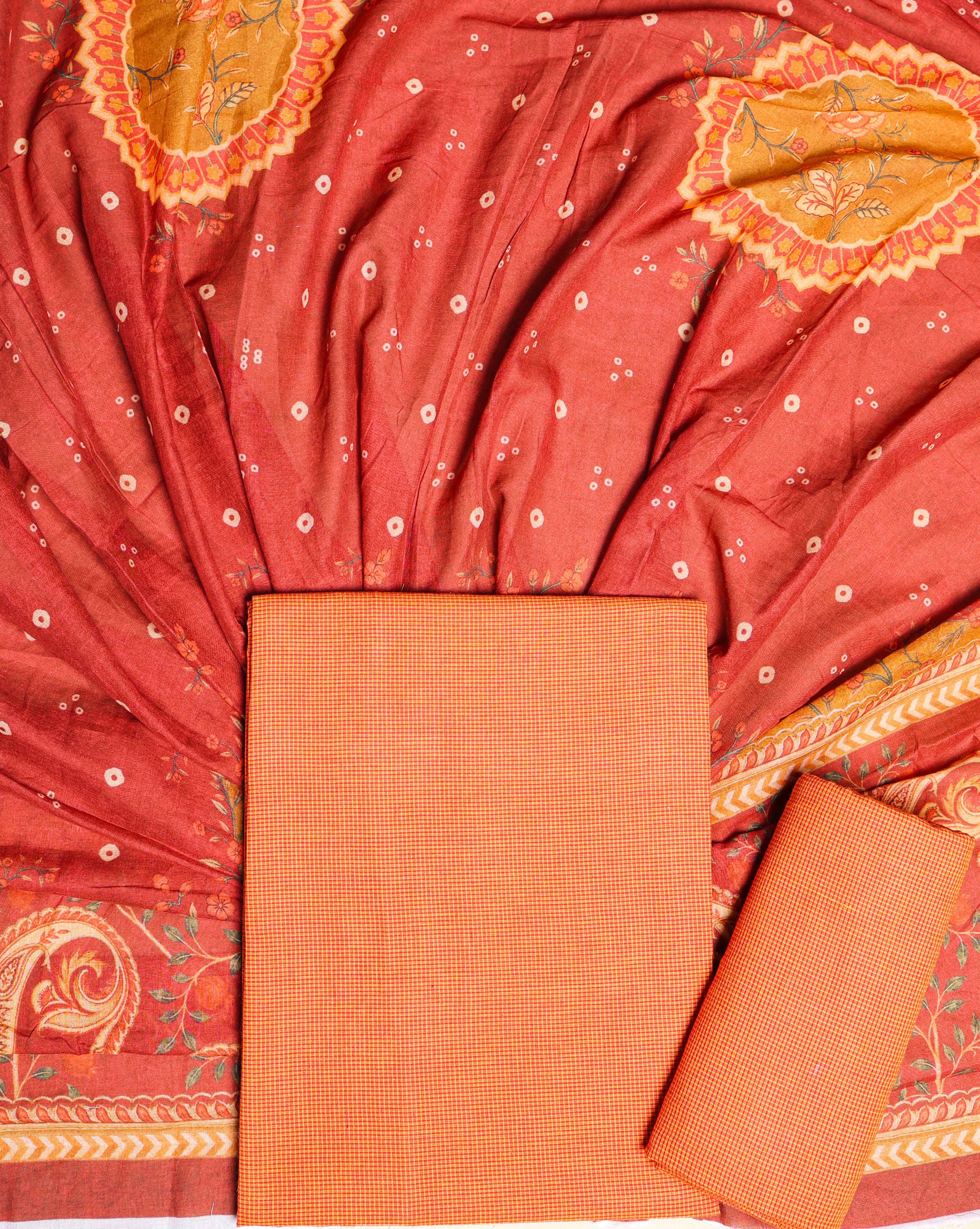 PURE COTTON HANDLOOM SUIT SET
