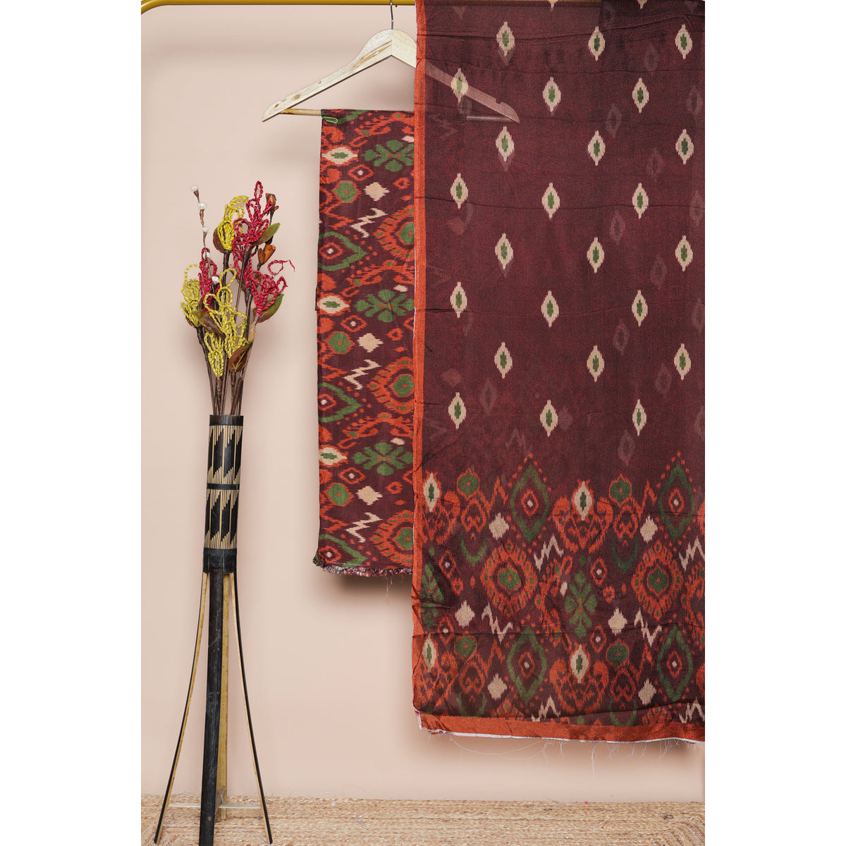 COTTON SILK IKAT 2 PIECE SET