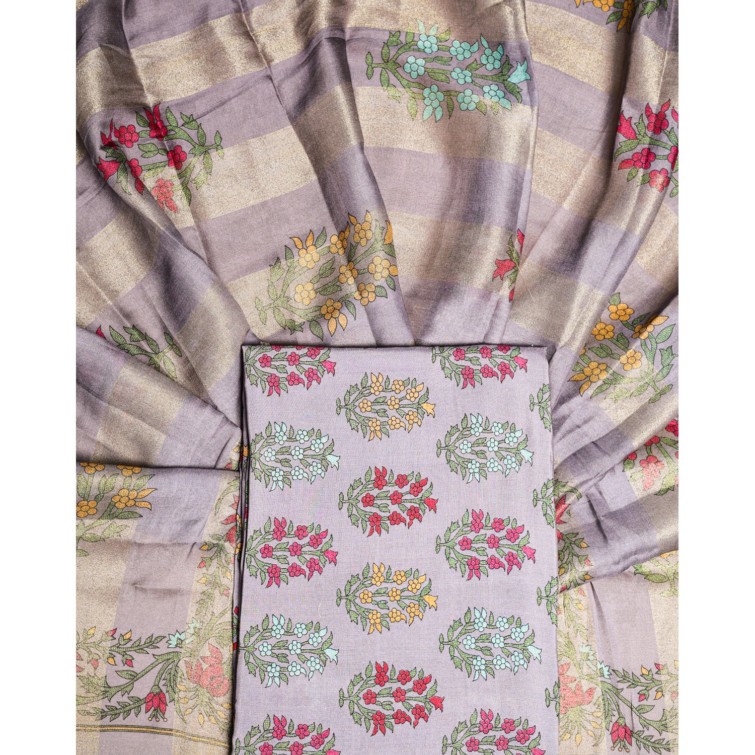 PURE VISCOSE COTTON SILK 2 PIECE SET