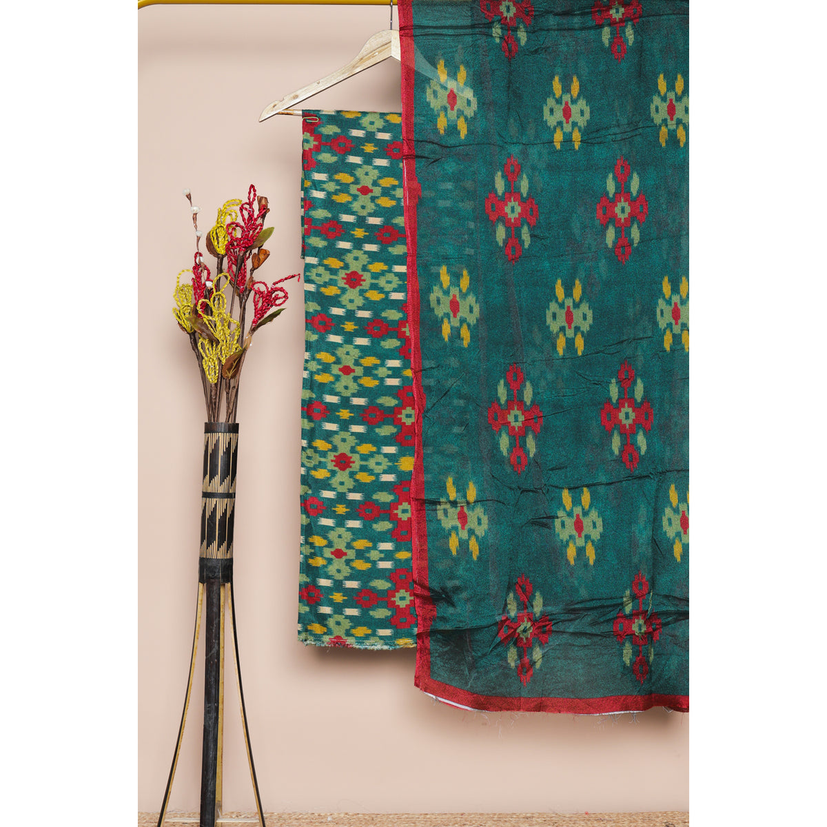 COTTON SILK IKAT 2 PIECE SET