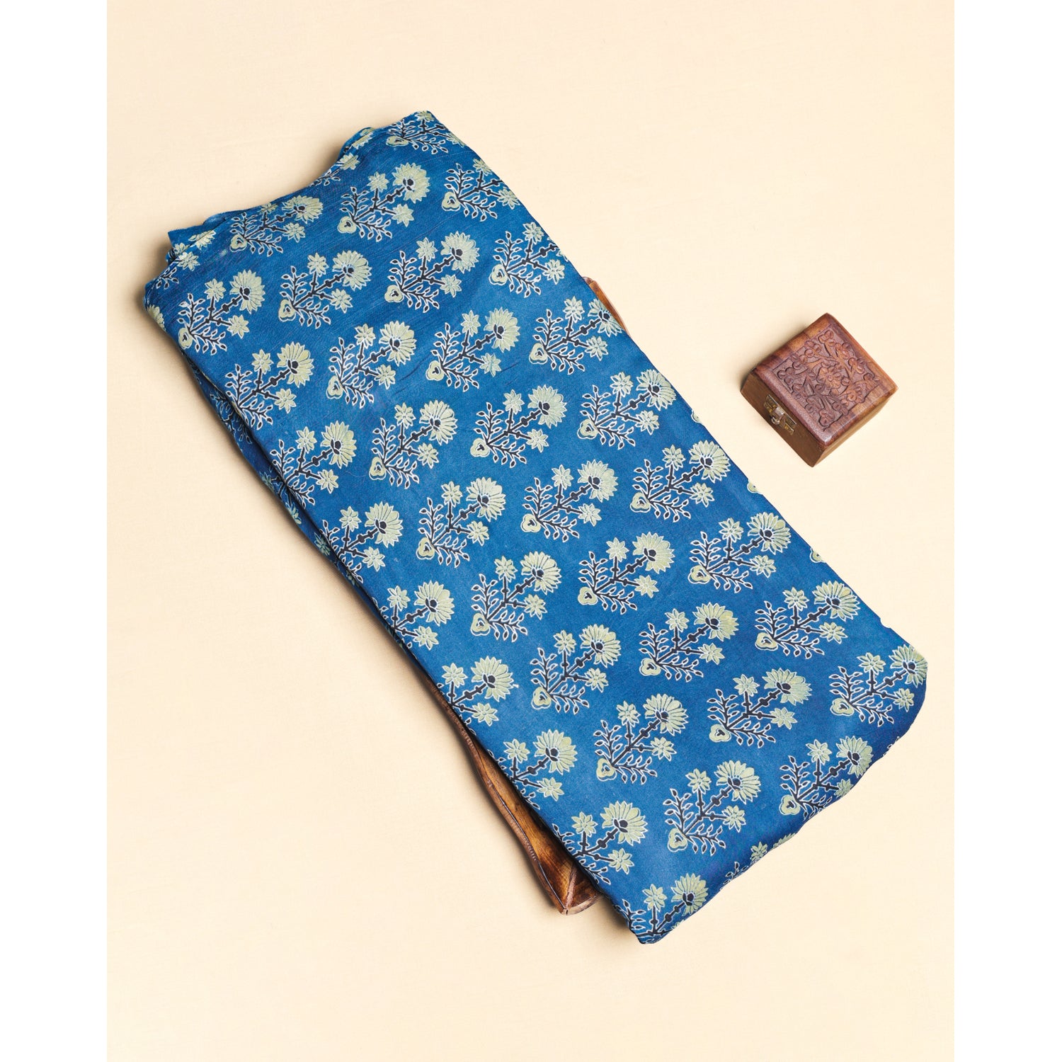 CREPE AJRAKH PRINTED FABRIC