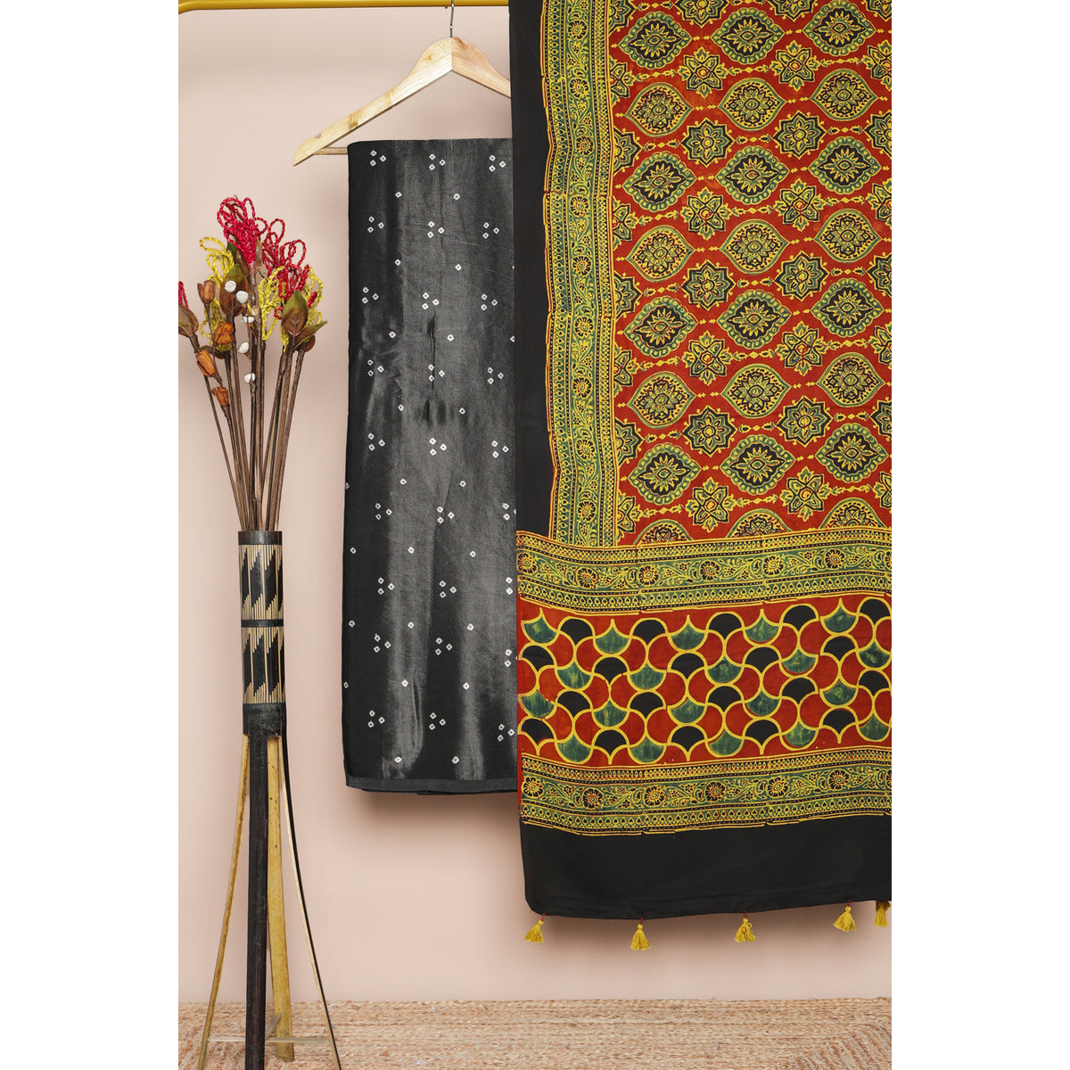 PURE MASHRU GAJJI SILK 2 PIECE SET