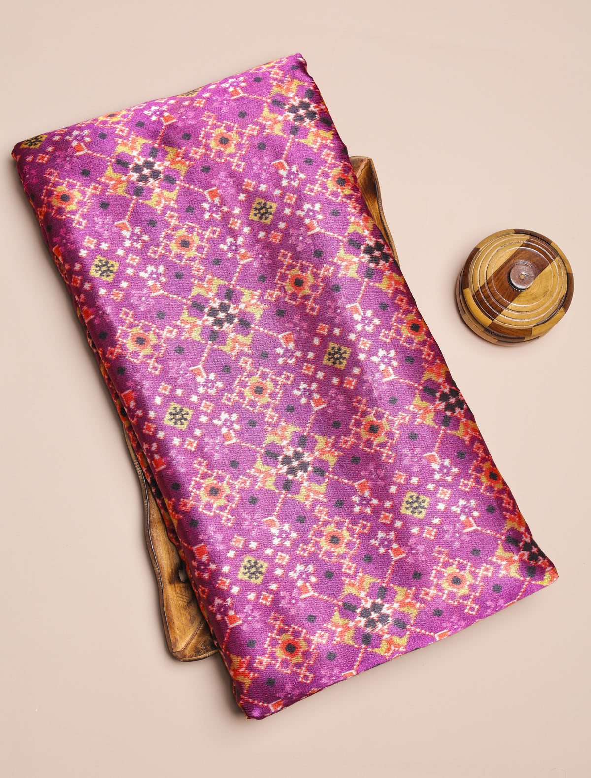 PURE MASHRU GAJJI SILK PRINTED FABRIC