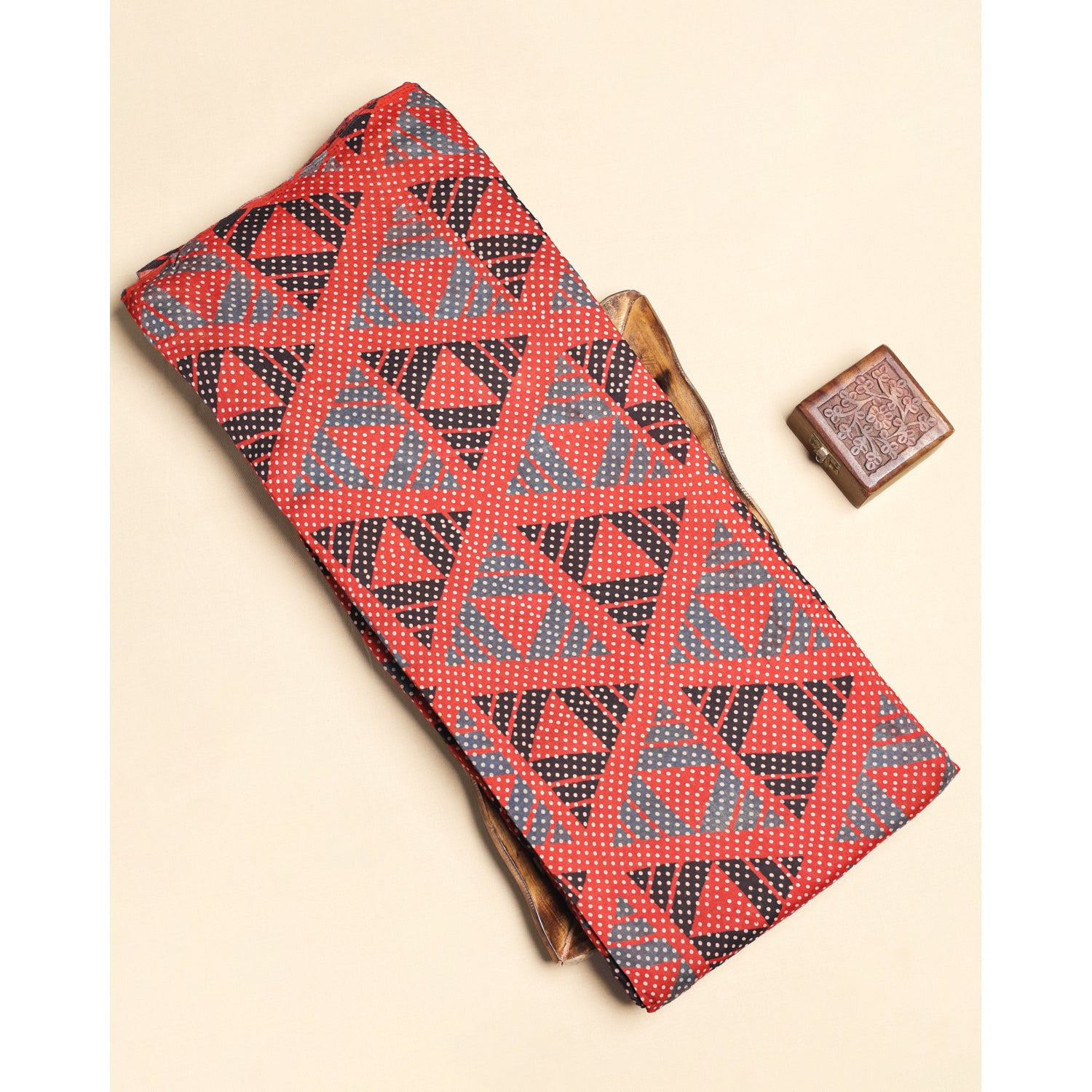 COTTON AJRAKH PRINTED FABRIC