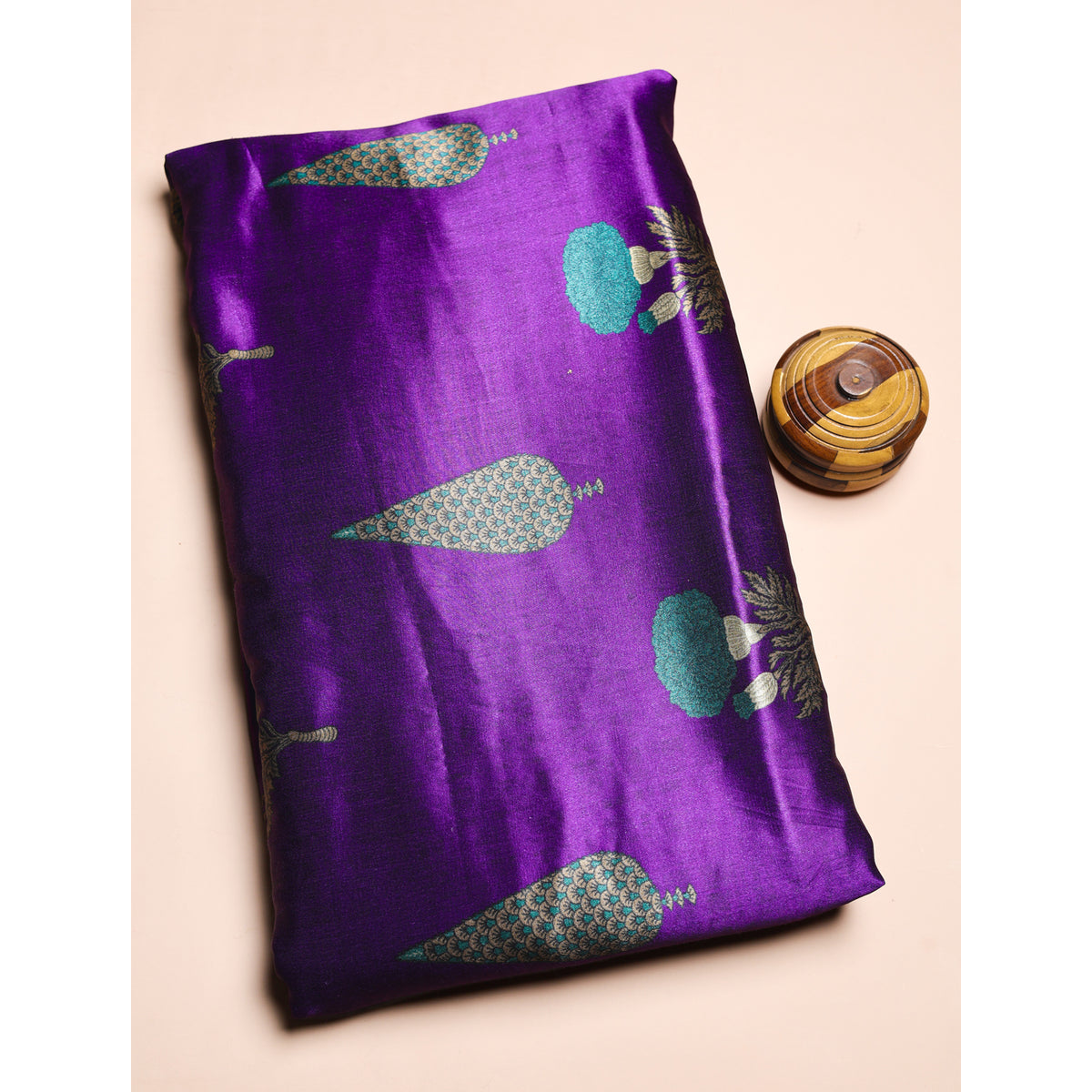 PURE MASHRU GAJJI SILK PRINTED FABRIC
