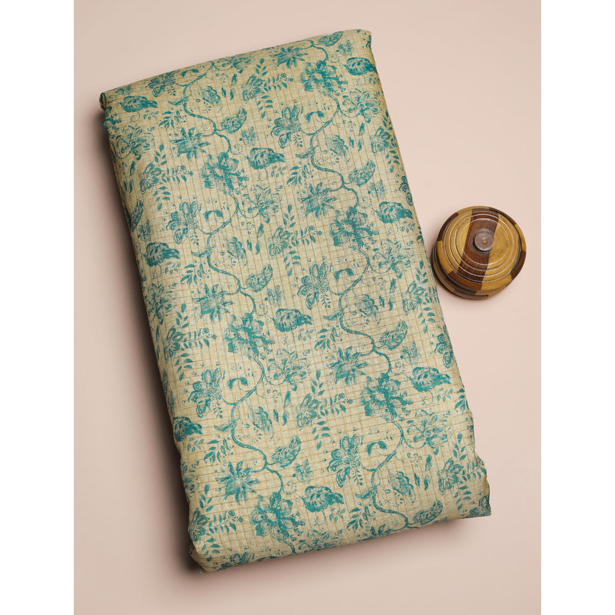 SEMI TUSSAR PRINTED FABRIC