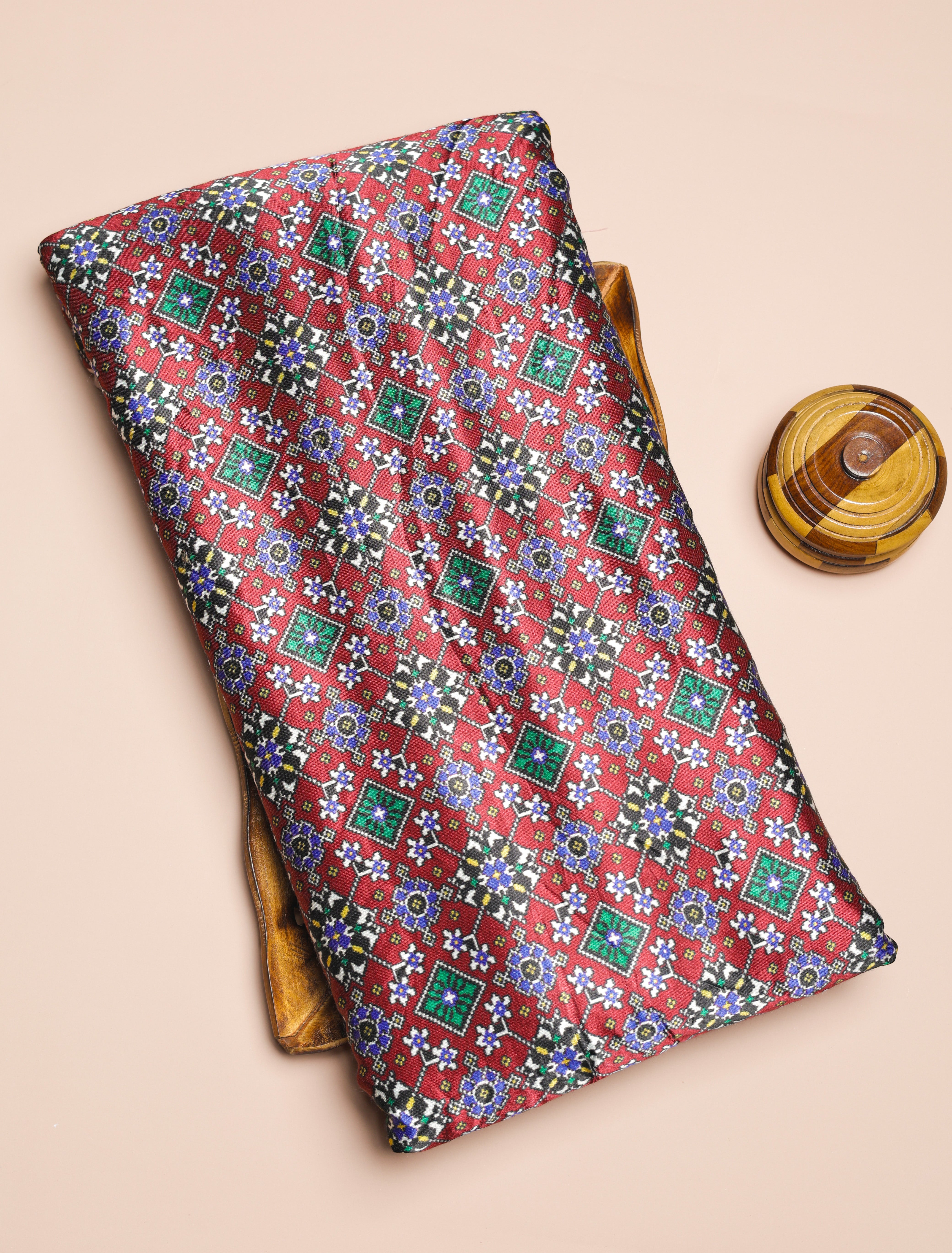 PURE MASHRU GAJJI SILK PRINTED FABRIC