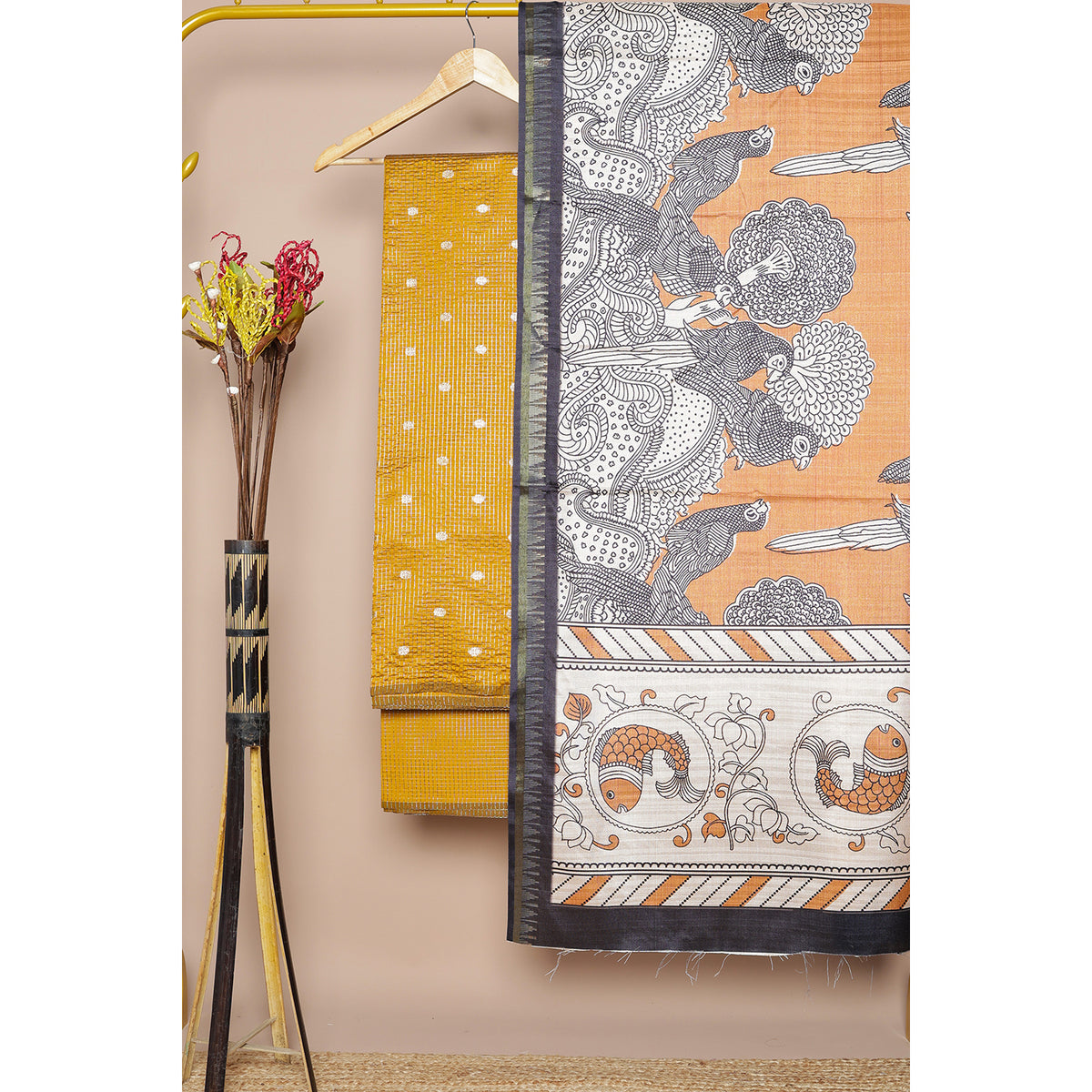 BANARASI CHANDERI SILK SUIT SET