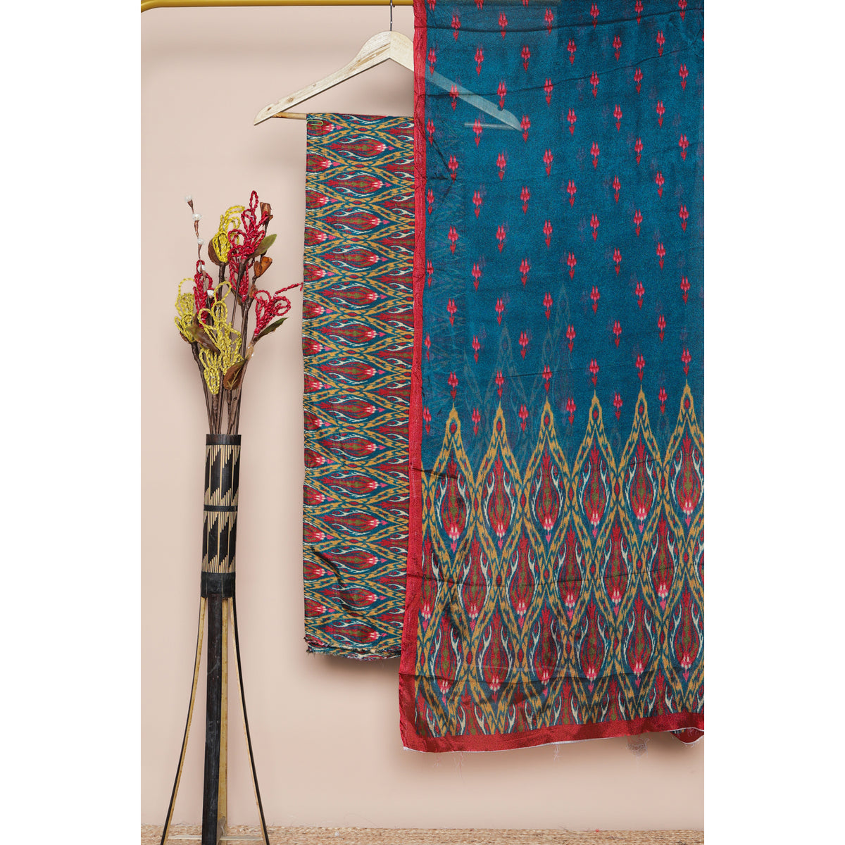 COTTON SILK IKAT 2 PIECE SET