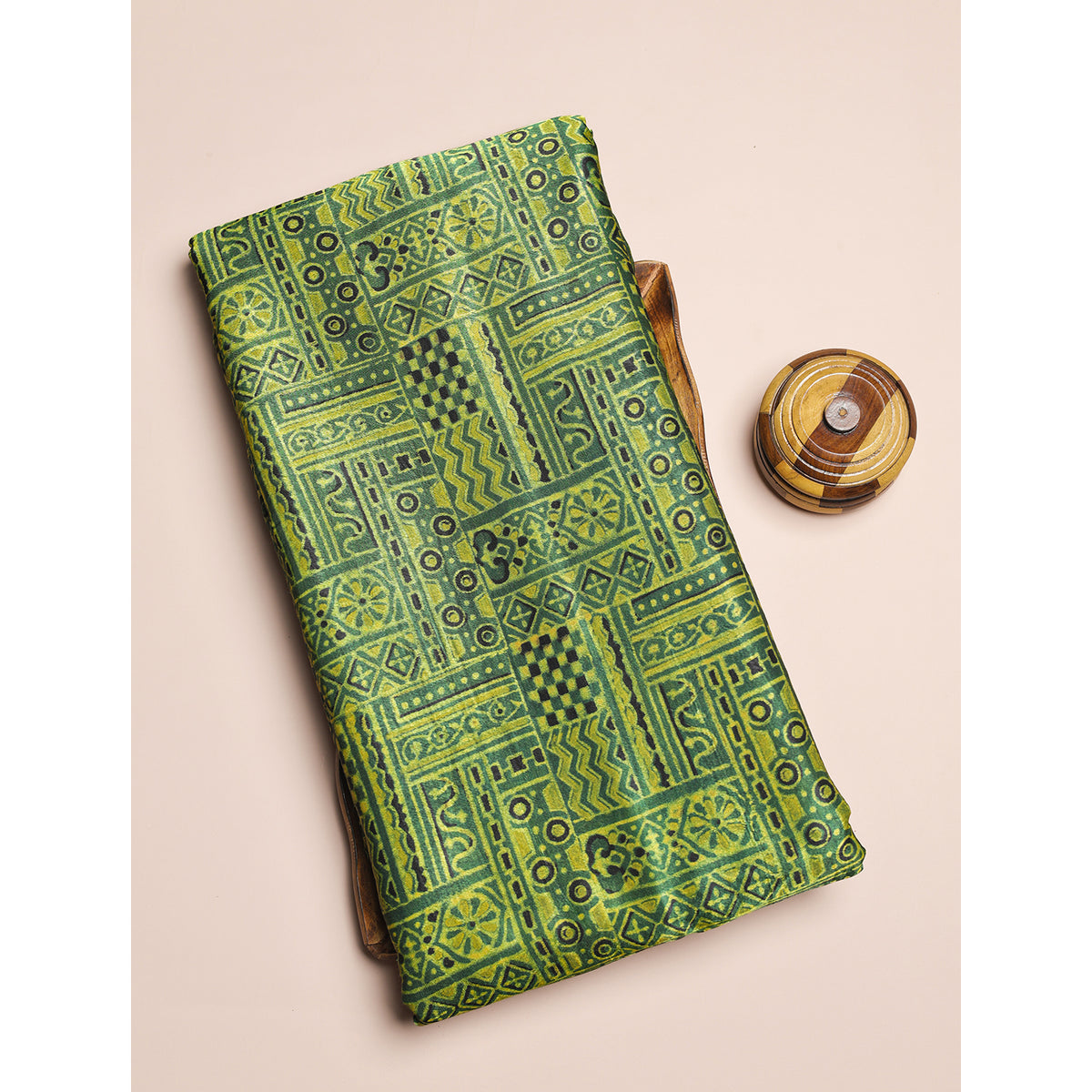MASHRU GAJJI SILK AJRAKH FABRIC