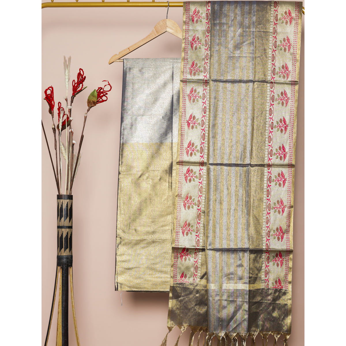 BANARASI TISSUE SILK 2 PIECE SET