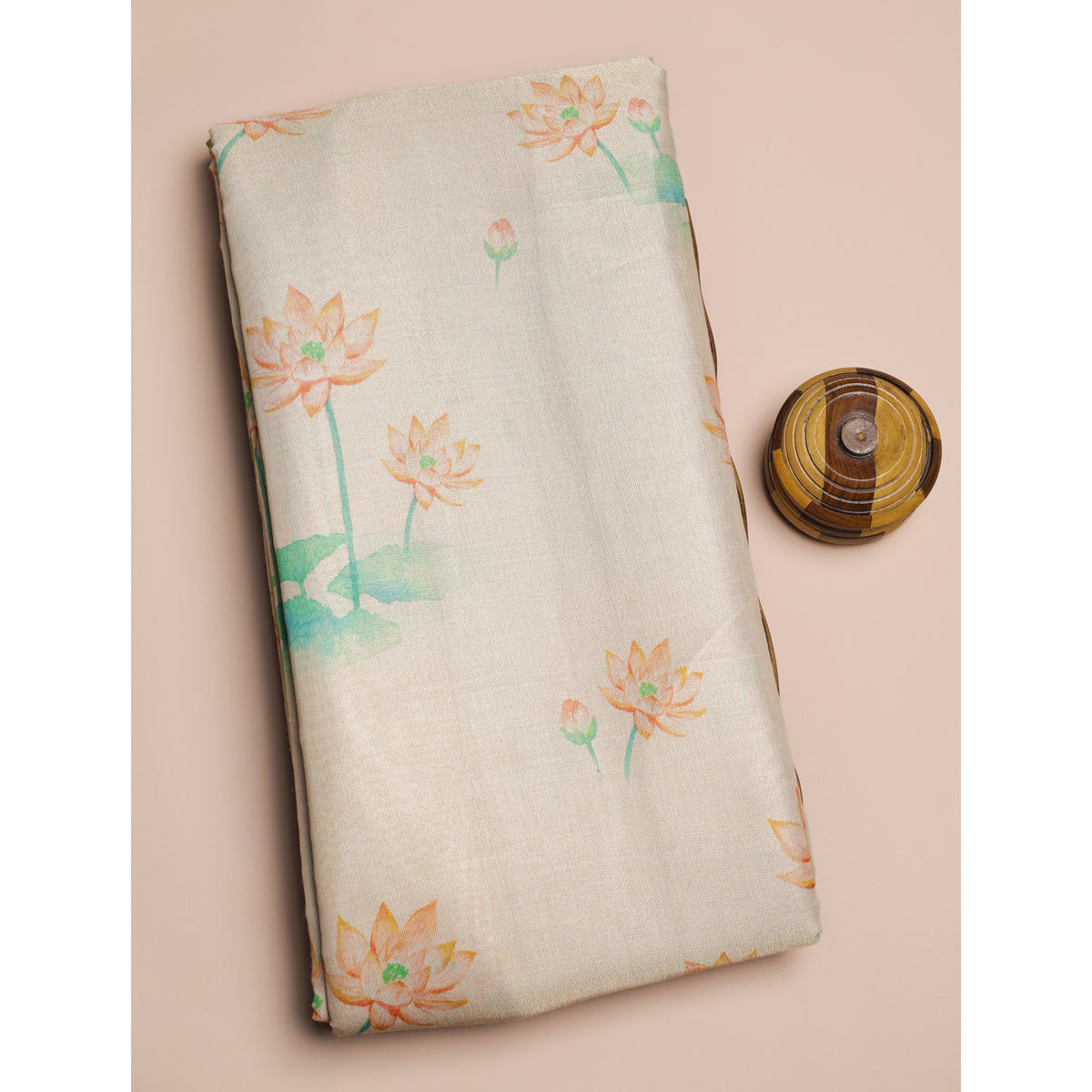 SEMI TUSSAR PRINTED FABRIC