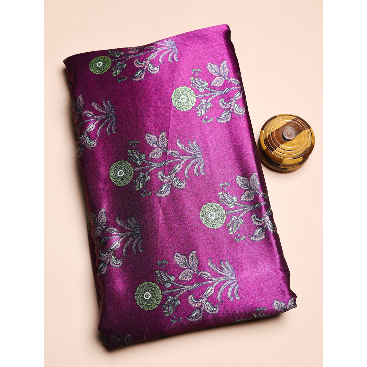 PURE MASHRU GAJJI SILK PRINTED FABRIC