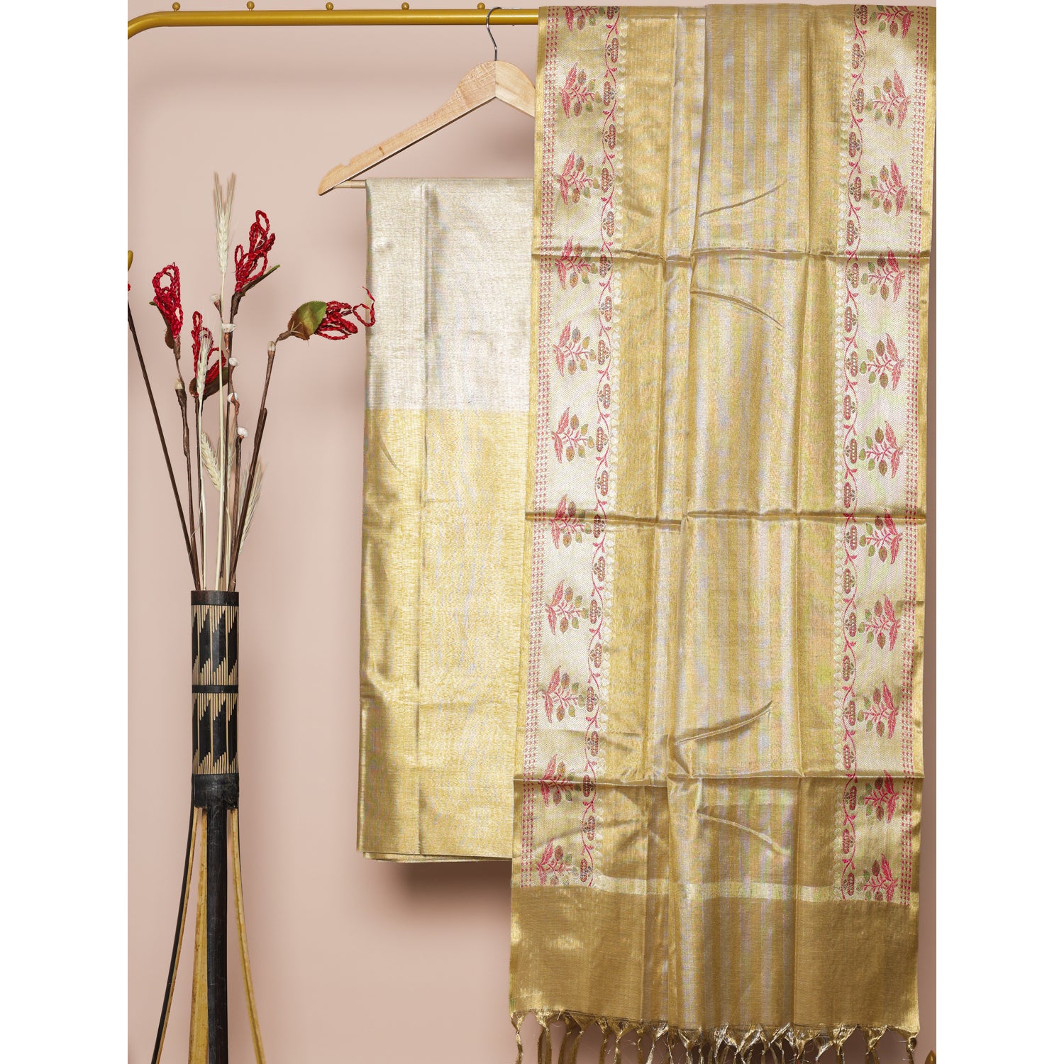 BANARASI TISSUE SILK 2 PIECE SET