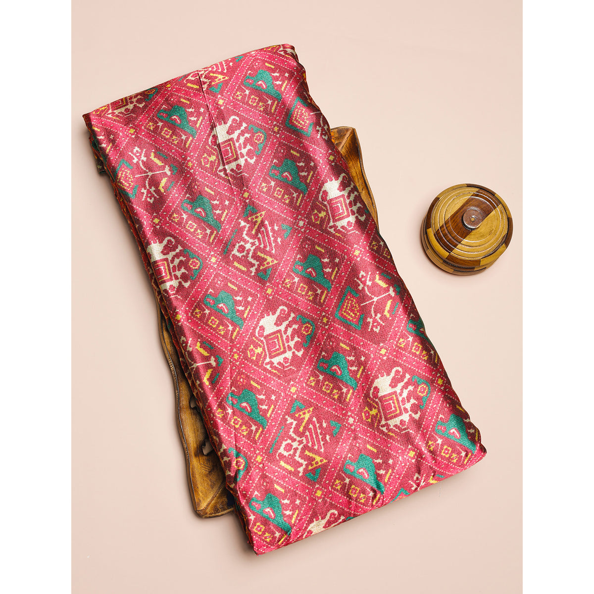 PURE MASHRU GAJJI SILK PRINTED FABRIC