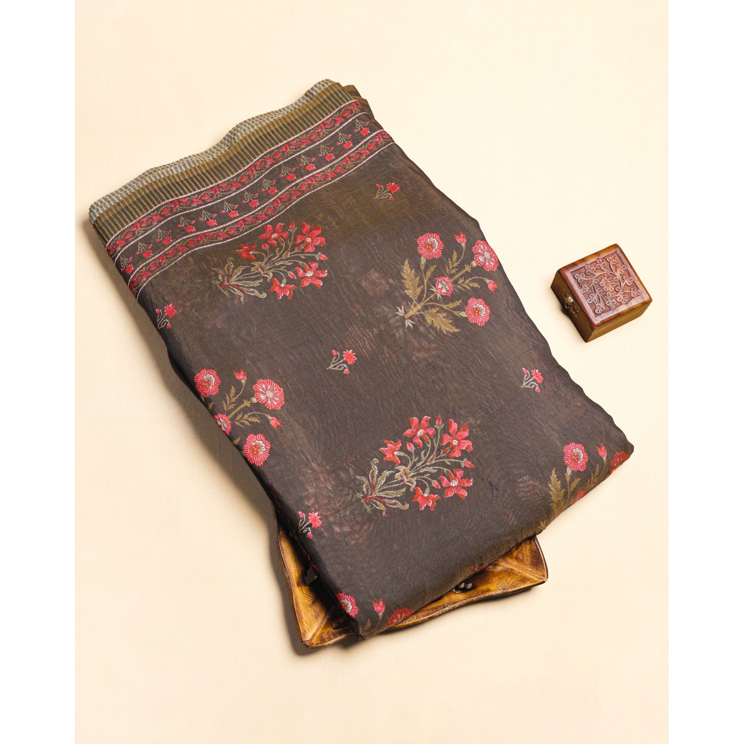 MOGRA CHANDERI PRINTED FABRIC
