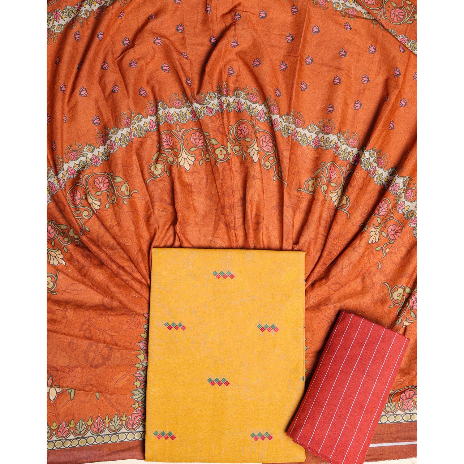 PURE COTTON HANDLOOM SUIT SET