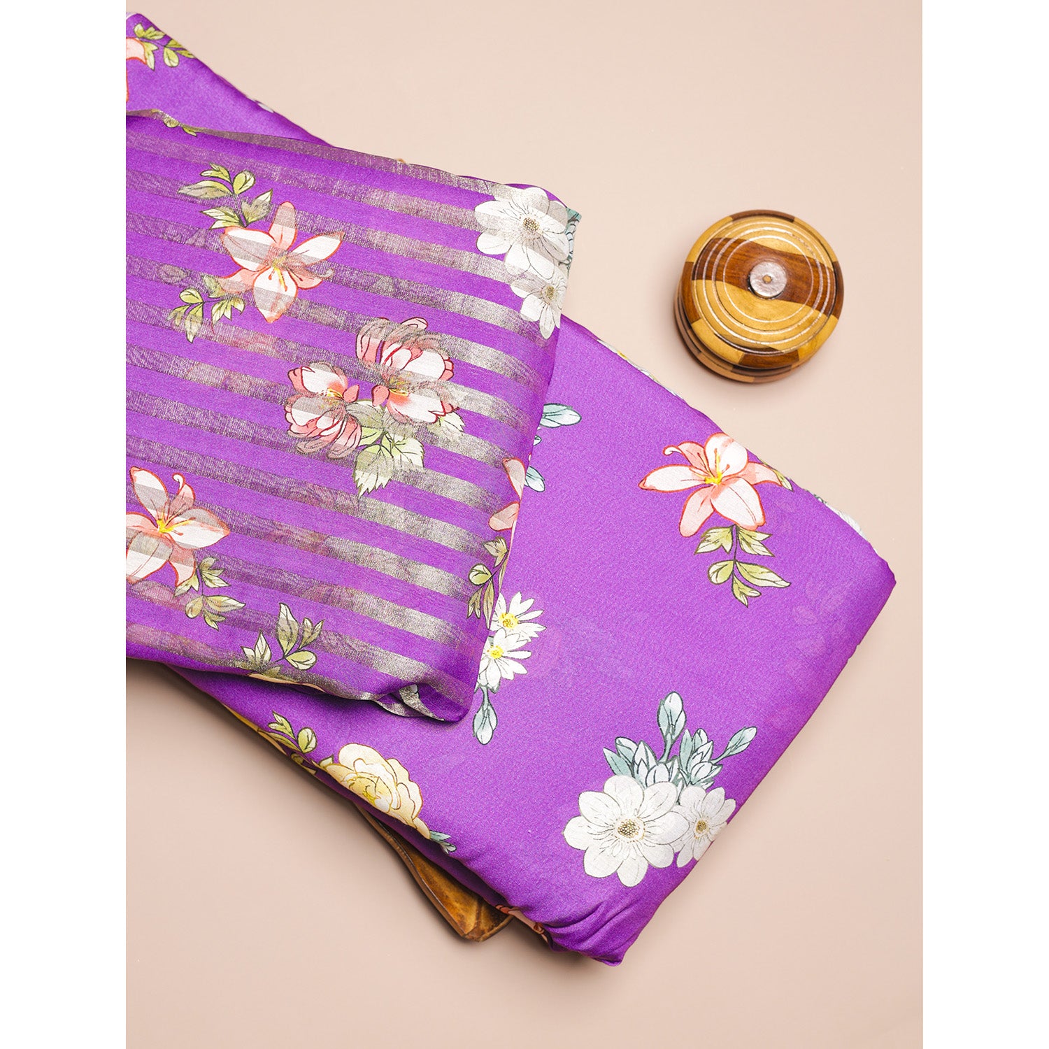 PURE MUL CHANDERI LUREX & PRINTED FABRICS