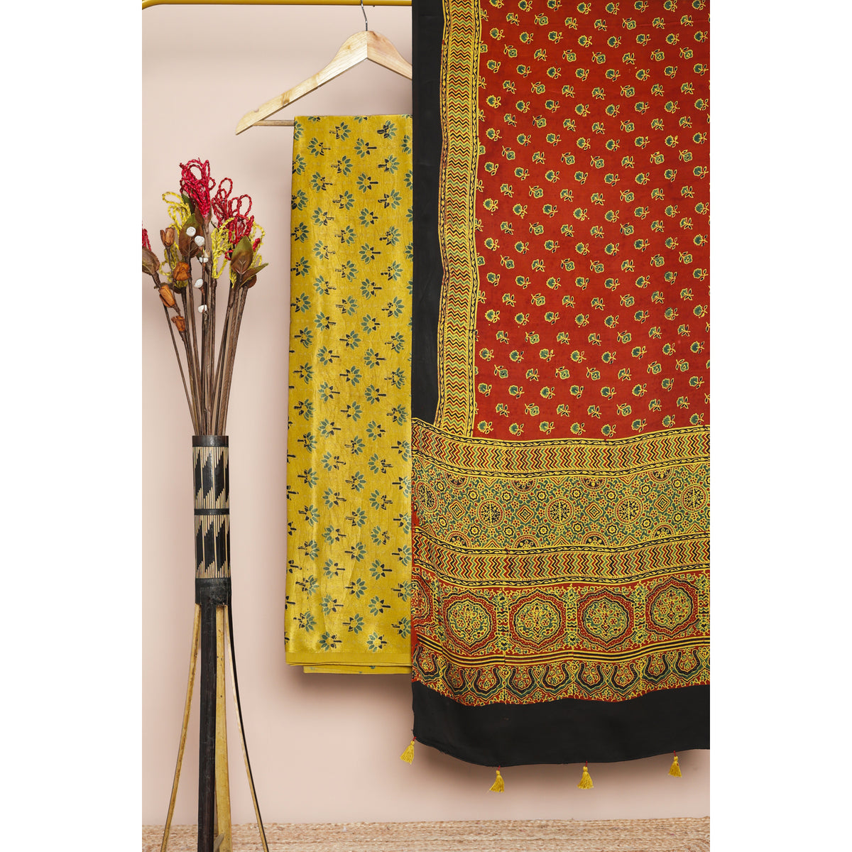 PURE MASHRU GAJJI SILK 2 PIECE SET