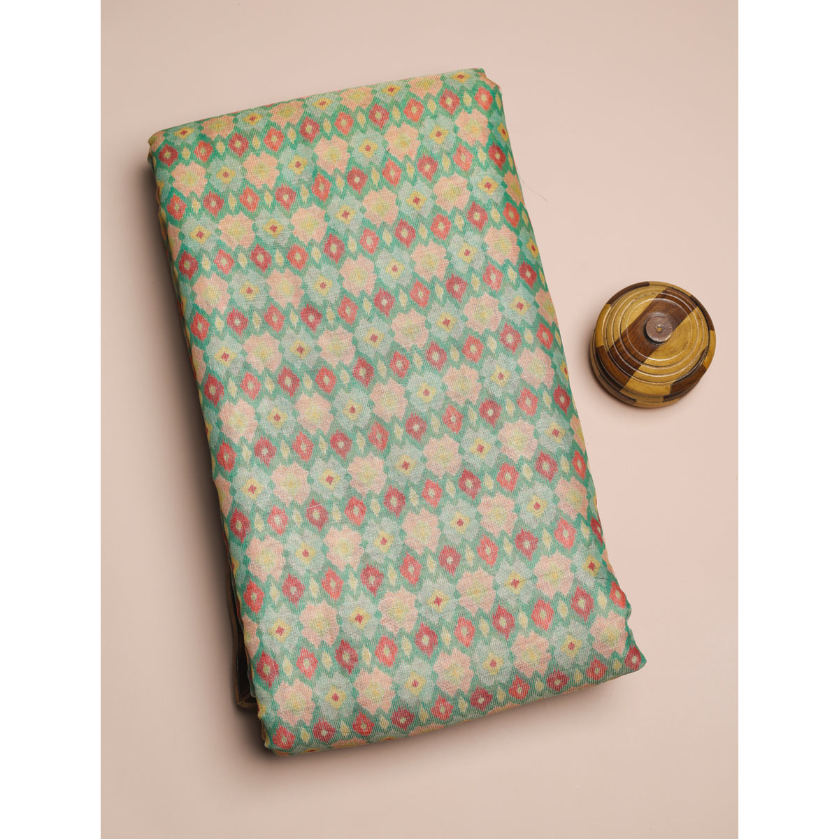 SEMI TUSSAR PRINTED FABRIC