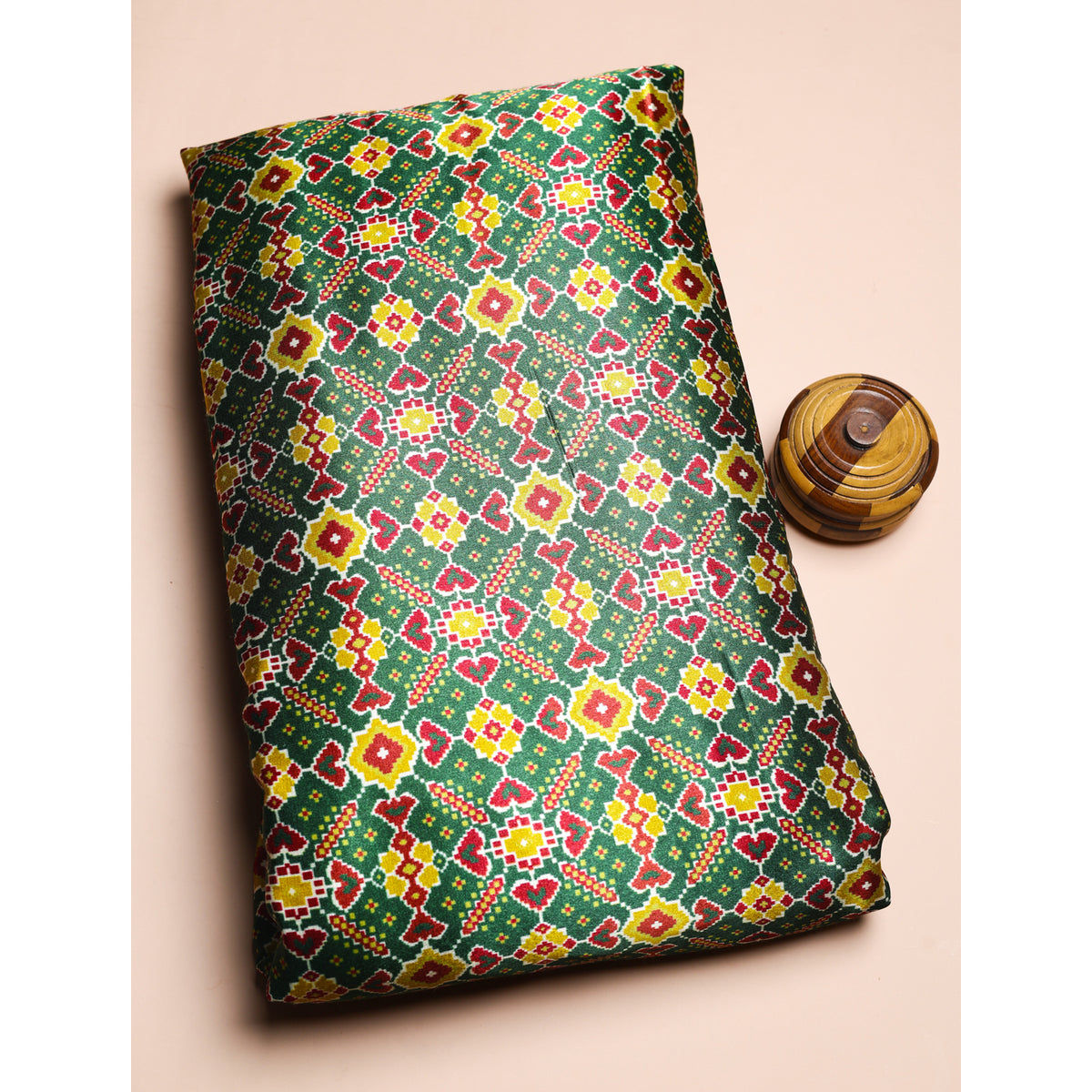 PURE MASHRU GAJJI SILK PATOLA PRINTED FABRIC