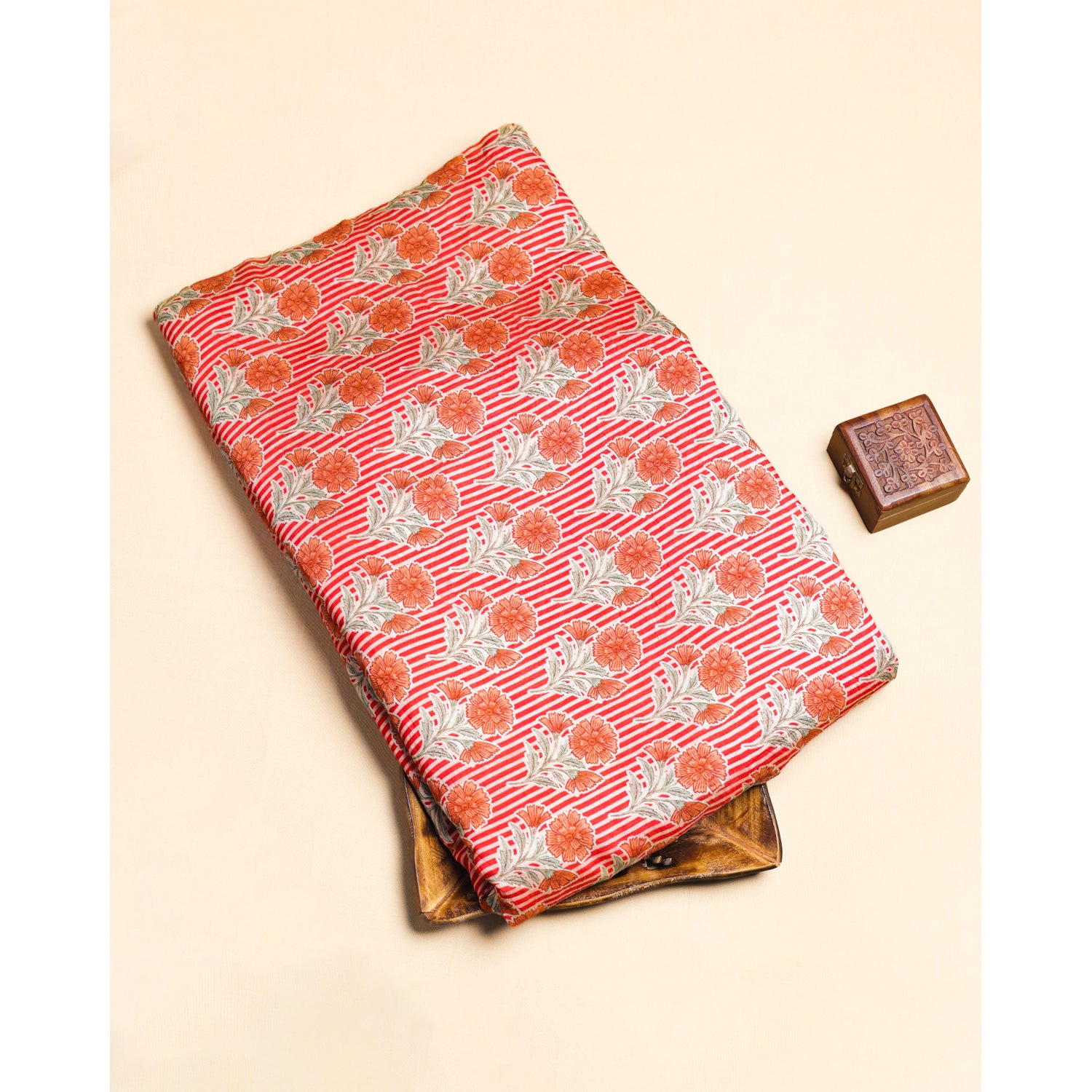 MOGRA CHANDERI PRINTED FABRIC