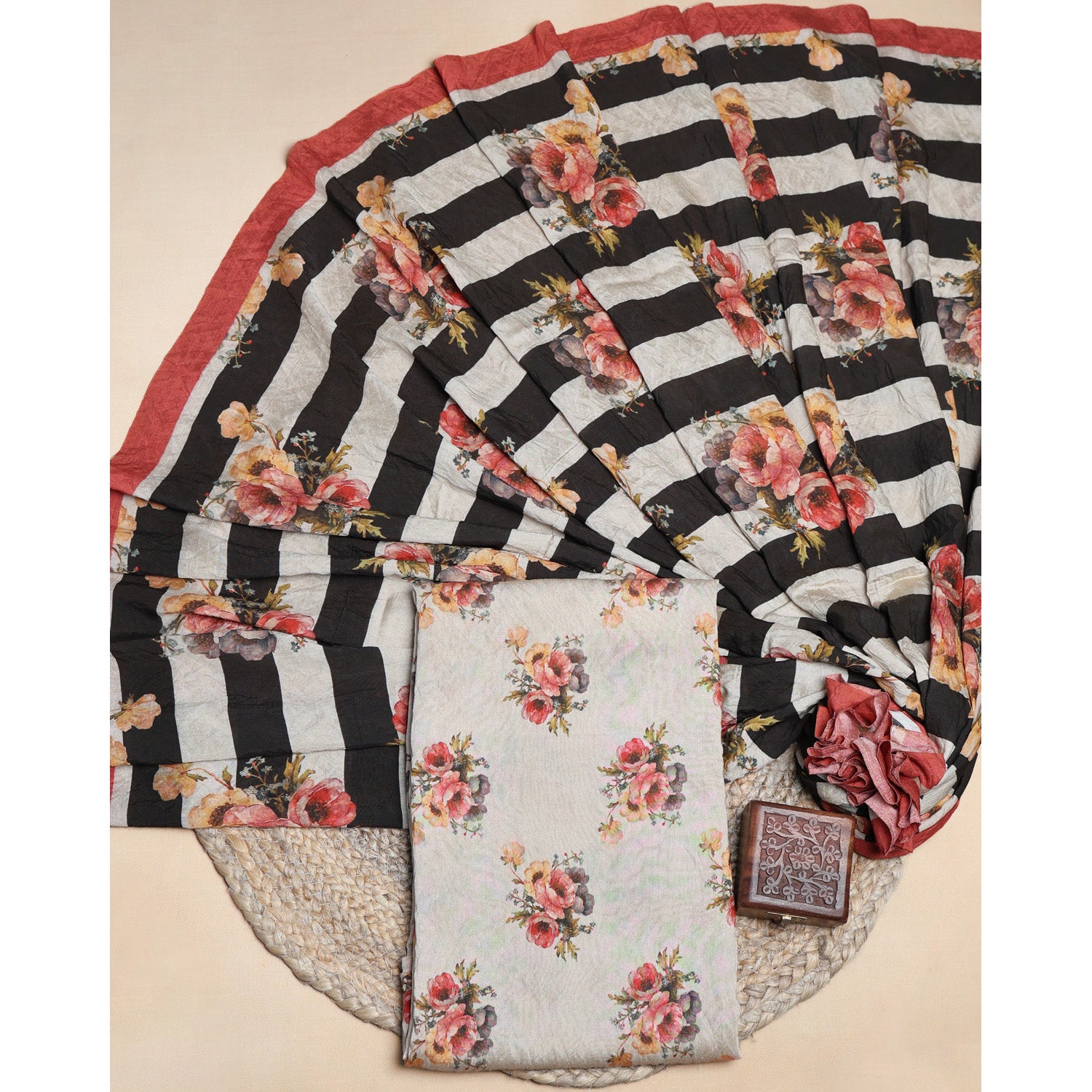 MOGRA CHANDERI 2 PIECE SET