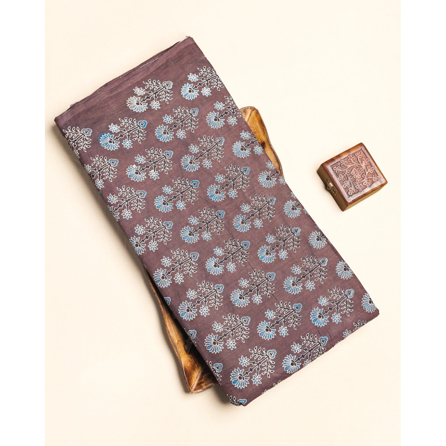 CREPE AJRAKH PRINTED FABRIC
