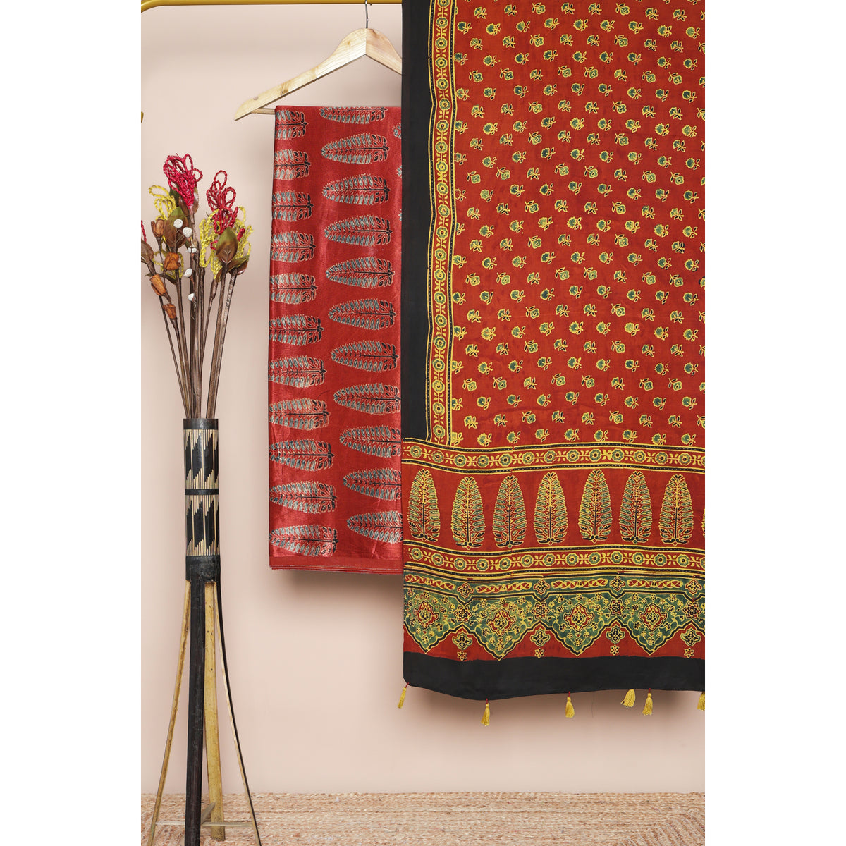 PURE MASHRU GAJJI SILK 2 PIECE SET