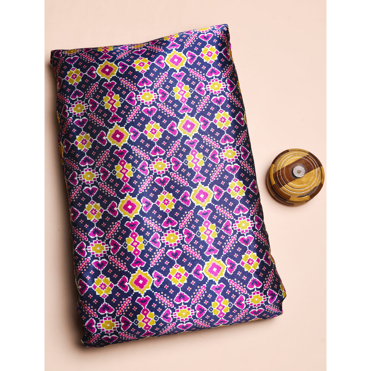 PURE MASHRU GAJJI SILK PATOLA PRINTED FABRIC