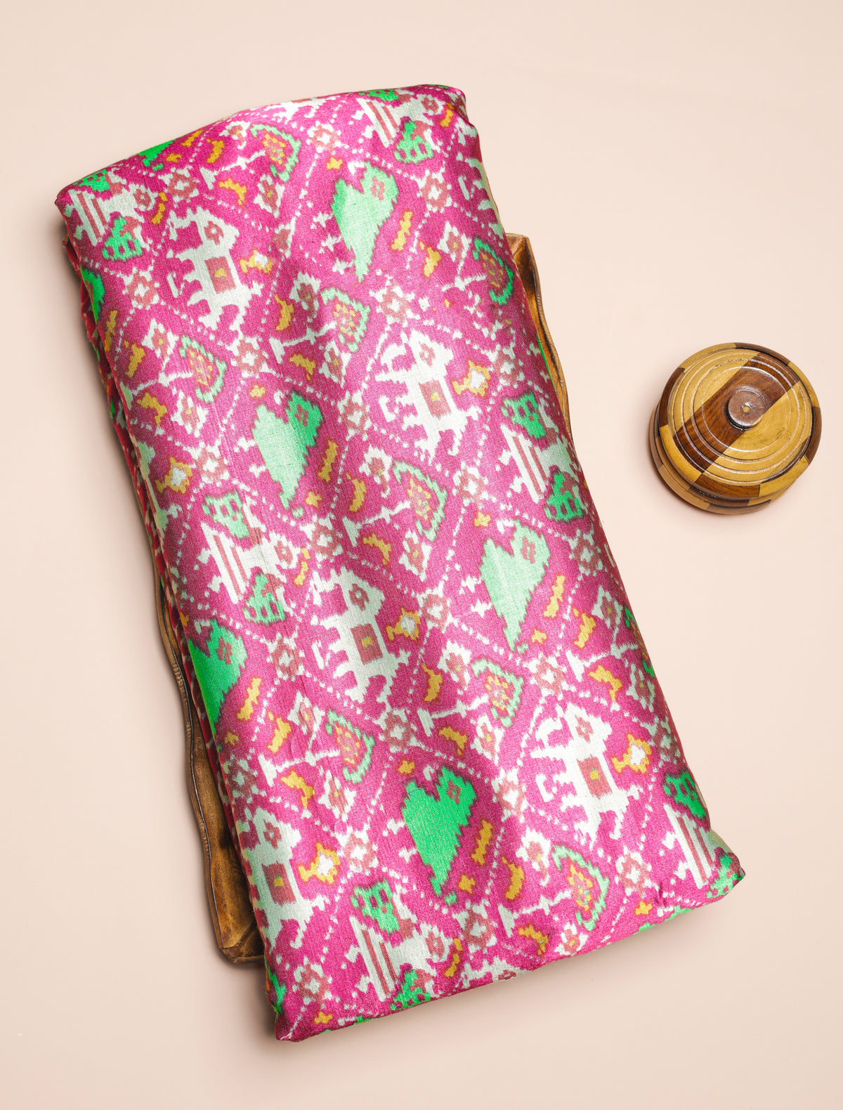PURE MASHRU GAJJI SILK PRINTED FABRIC