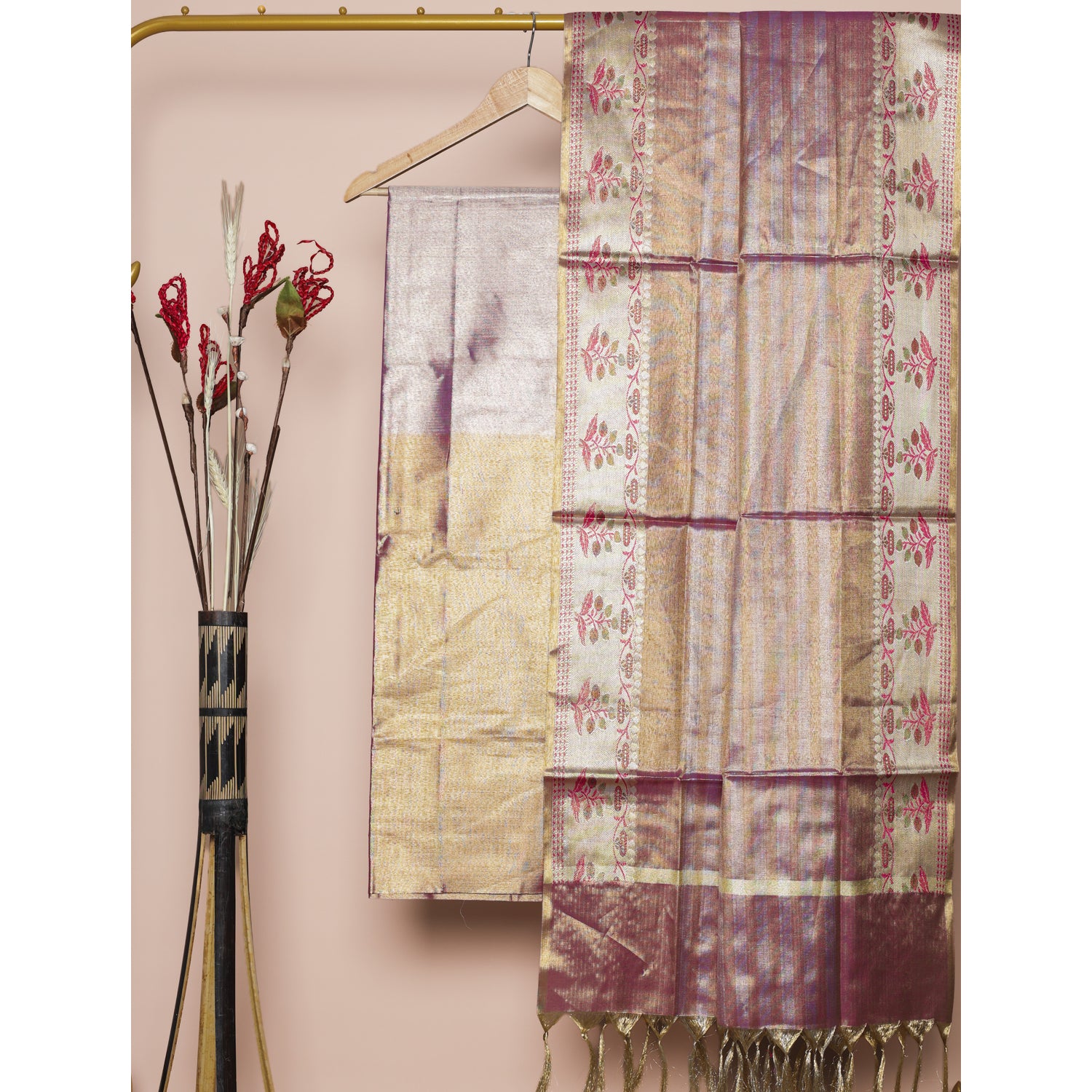 BANARASI TISSUE SILK 2 PIECE SET