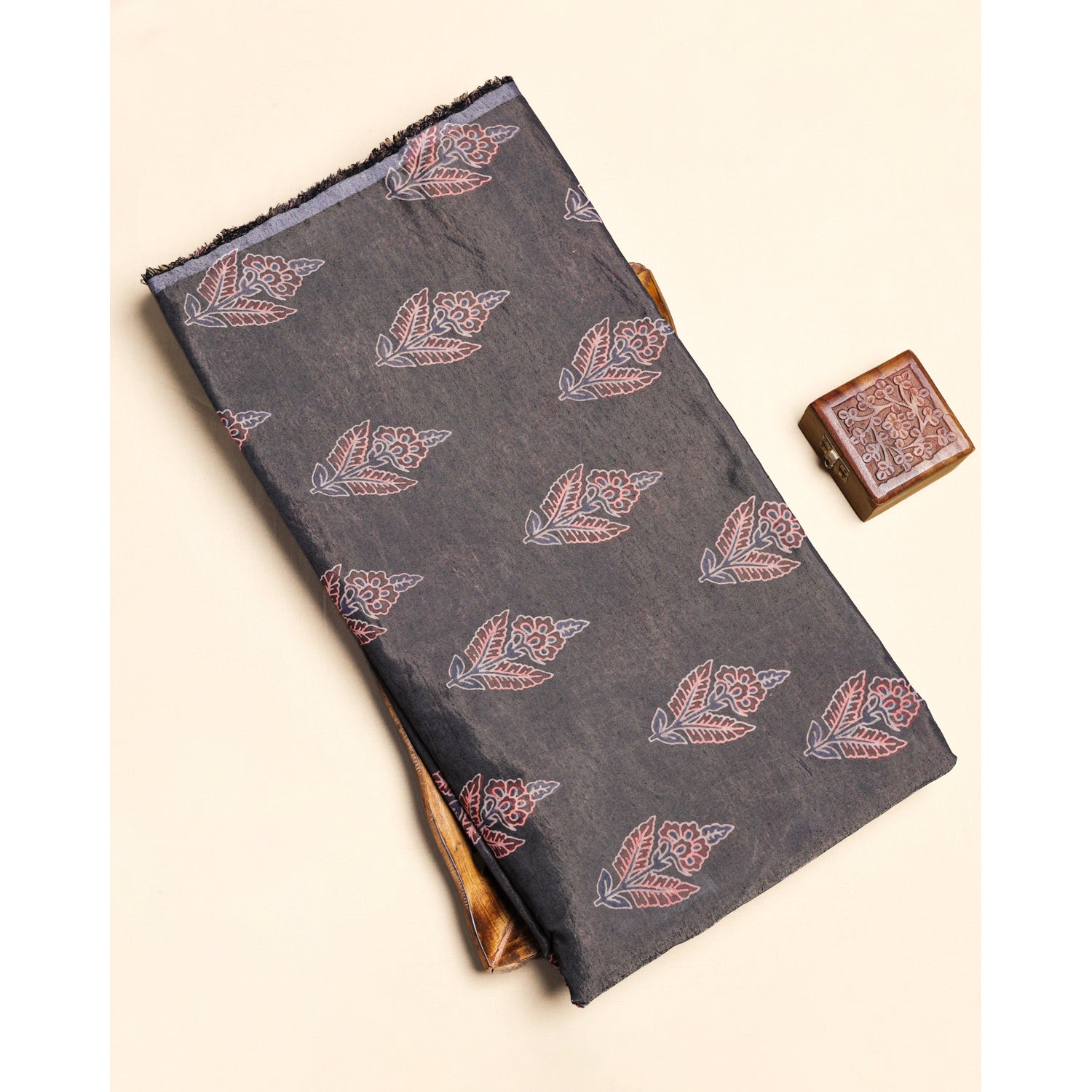 CREPE AJRAKH PRINTED FABRIC