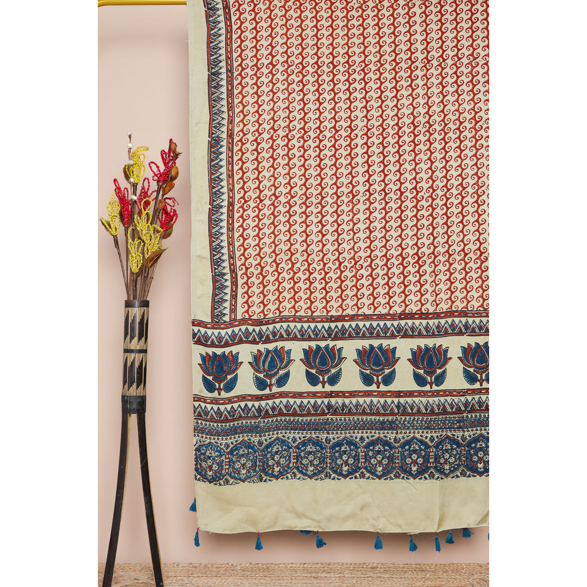 PURE MODAL SILK AJRAKH DUPATTA